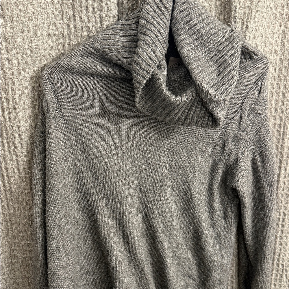 Cozy Gray Turtleneck Sweater